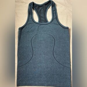 Lululemon Swiftly Tech Athleticcore Racerback Tank Teal Heathered EUC Retail $58